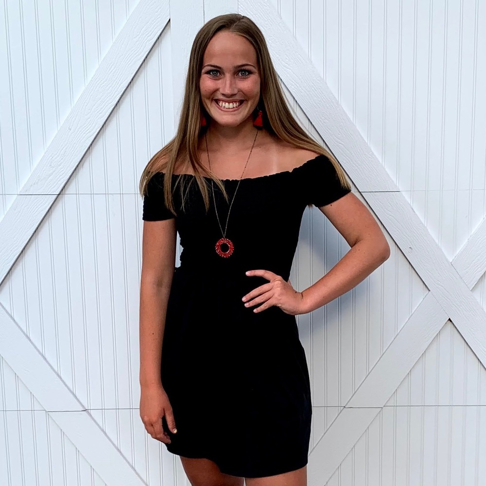 Black off the shoulder Hollister Dress - Size Small